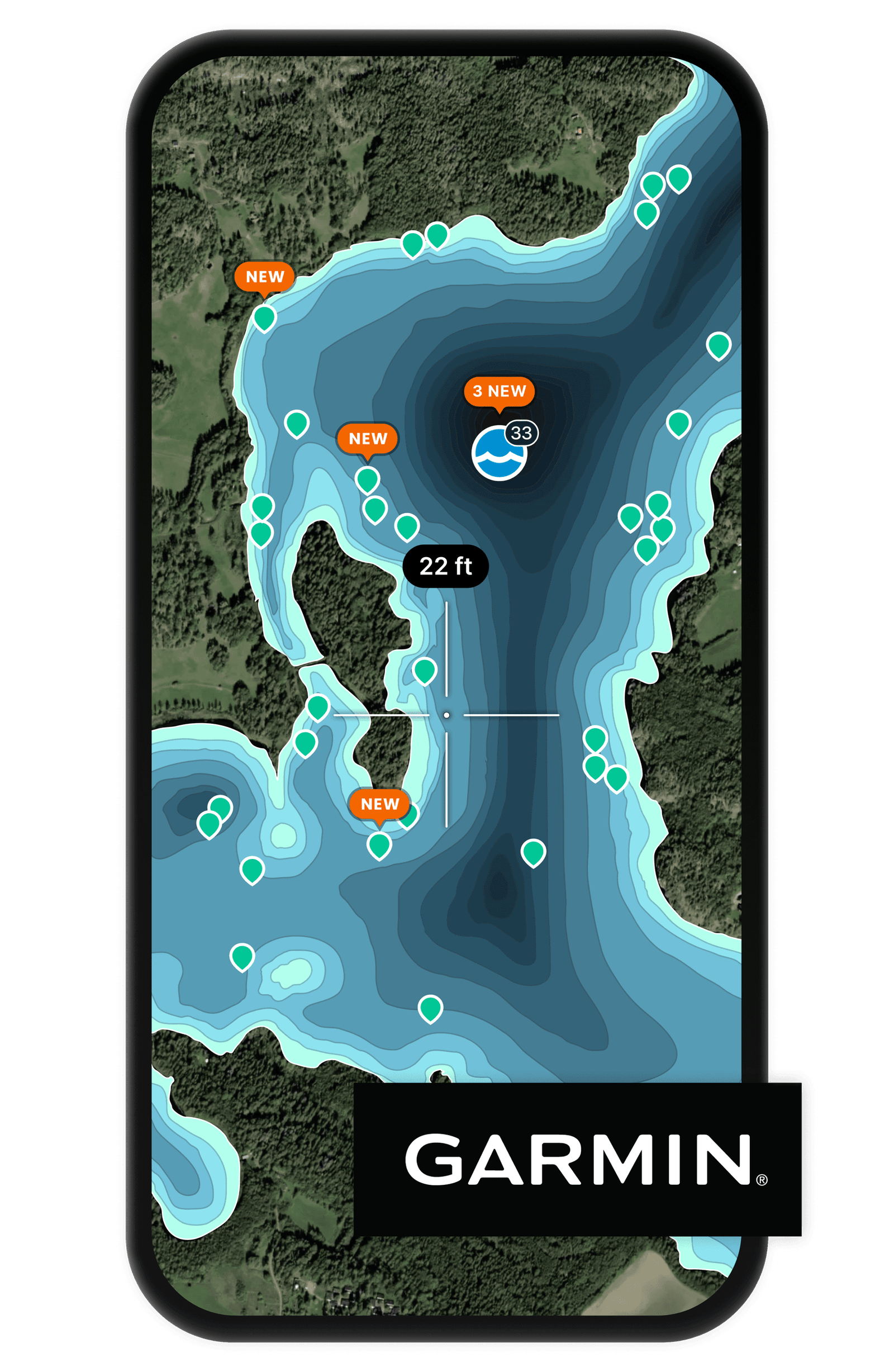 Explore depth maps on the Fishbrain app